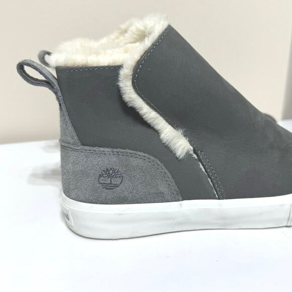 Timberland Women’s Skyla Bay Leather Suede Dark Gray Pull On Boot Size 6.5 - Picture 2 of 12